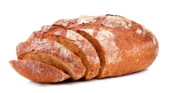 Хлеб изолирован на белом — стоковое фото