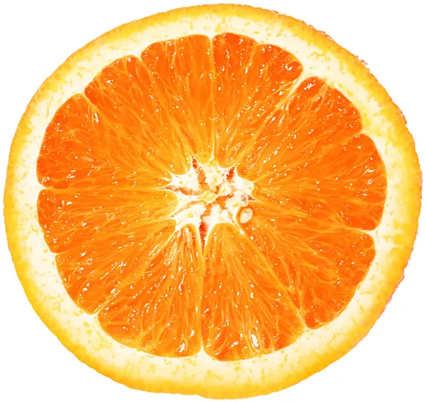 Narancssárga Vértes elszigetelt fehér background — Stock Fotó