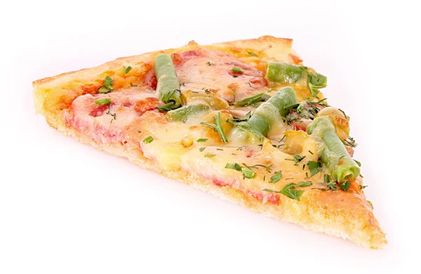 Pizza isolada em branco — Fotografia de Stock