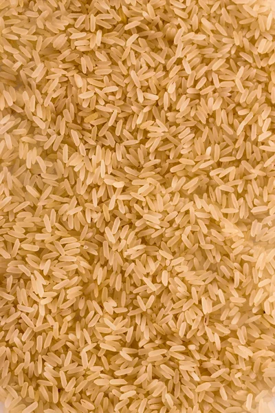 Brown uncoocked long rice as texture — Stock Photo, Image