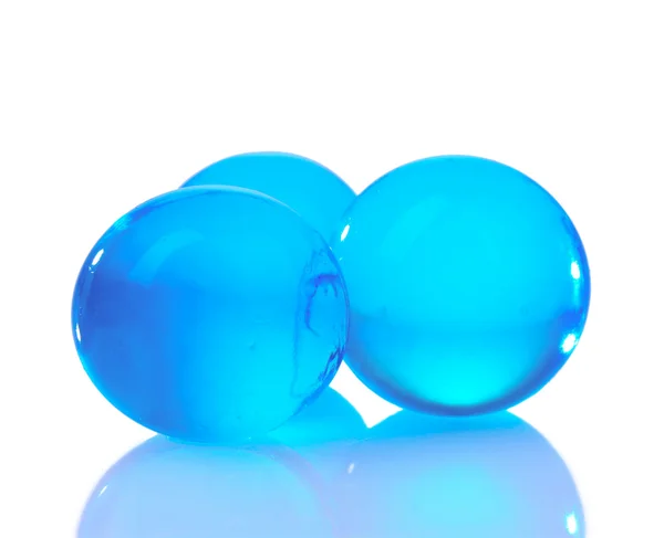 Hydrogel bleu isolé sur blanc — Photo