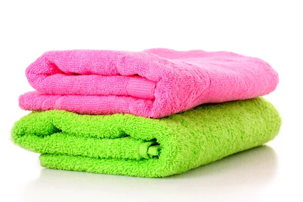 Málo ručníky izolovaných na bílém — Stock fotografie