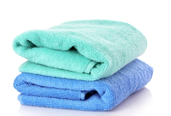Handdoeken geïsoleerd op wit — Stockfoto