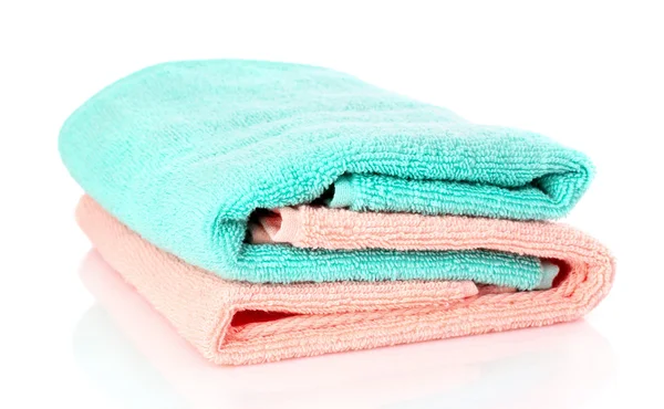 Few towels isolated on white — Stock Photo, Image