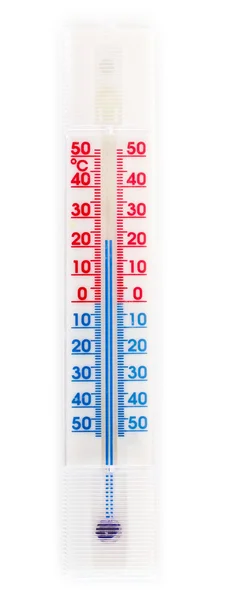 Thermometer geïsoleerd op wit — Stockfoto
