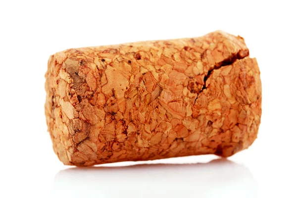 Cork isolated on white — Stock Photo, Image