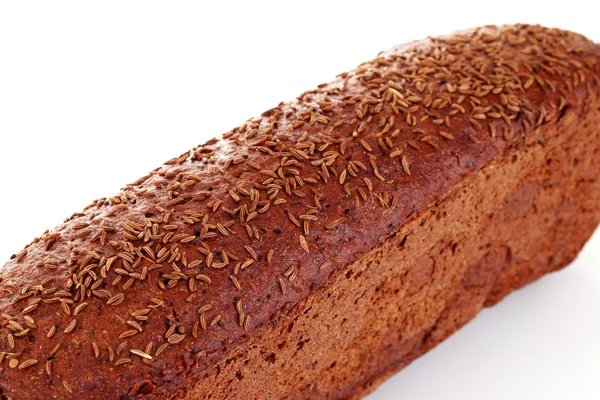 Sült kenyeret elszigetelt fehér — Stock Fotó