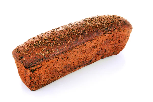 Gebackenes Brot isoliert auf Weiß — Stockfoto