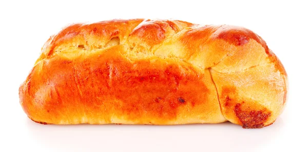 Baked bread isolated on white — Stock Photo, Image