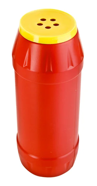 Butelka z czyszczenia proszku na białym tle — Zdjęcie stockowe