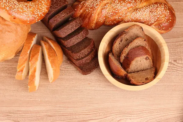 구운된 빵 구색 — 스톡 사진