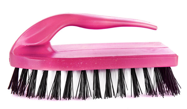 Cleaning brush isolated on white