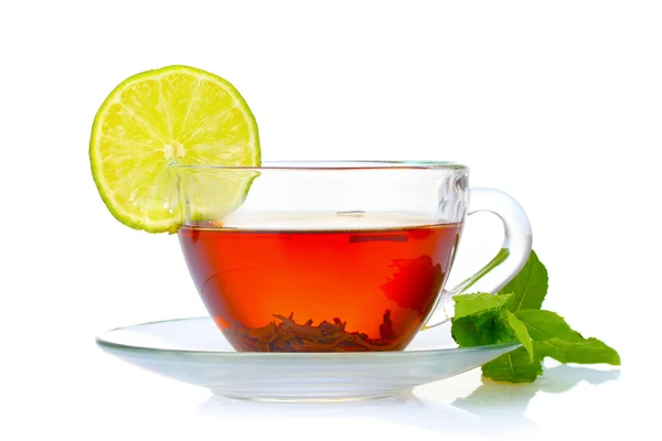 Black tea in cup — Stock Photo, Image