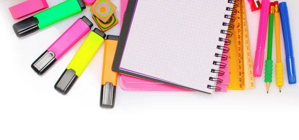 Different colorful stationery — Stock Photo, Image