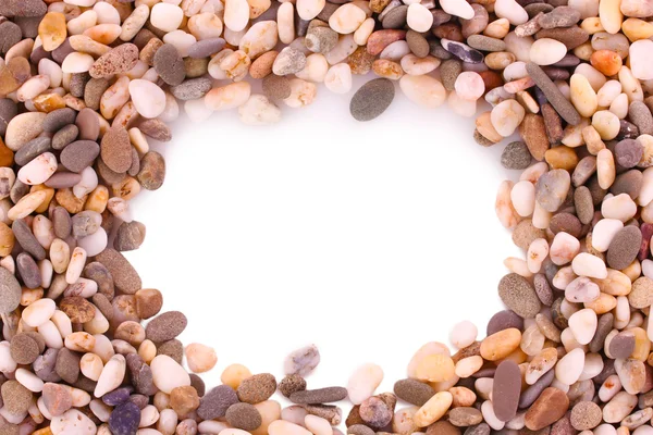 Pebble stones frame — Stock Photo, Image