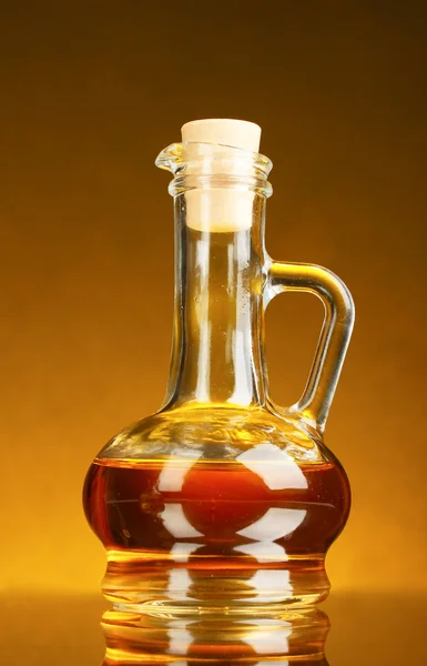 Jar with olive oil — Stock Photo, Image