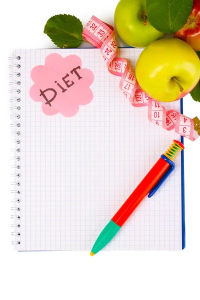 Planung einer Diät — Stockfoto