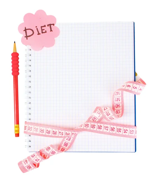 Planung einer Diät — Stockfoto