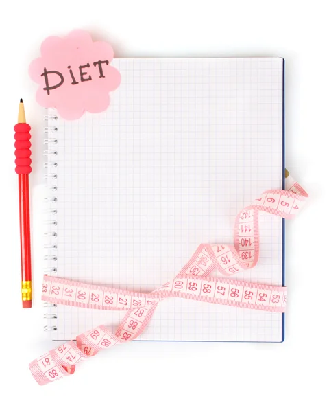 Bir diyet planlama — Stok fotoğraf