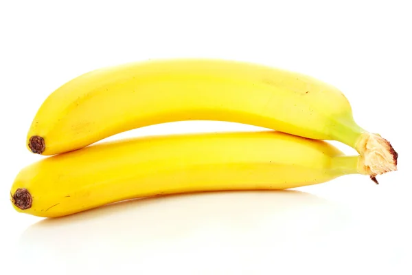 흰색 위에 떼어 놓은 바나나 다발 — 스톡 사진