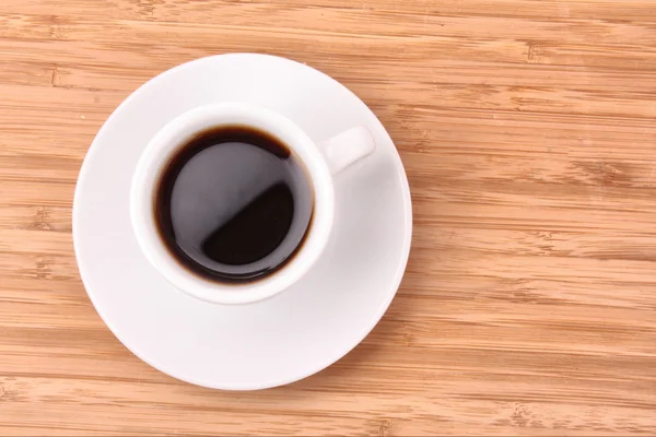 Ahşap yüzey üzerinde kahve fincanı — Stok fotoğraf