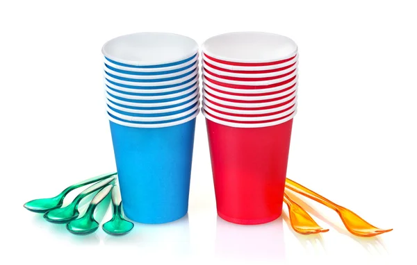 stock image Plastic cups