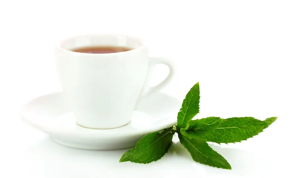 Filiżankę herbaty i mięty — Zdjęcie stockowe