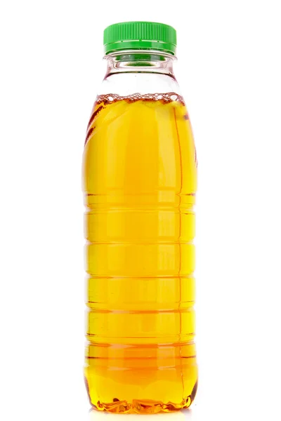 Flaska med juice isolerad på vit — Stockfoto