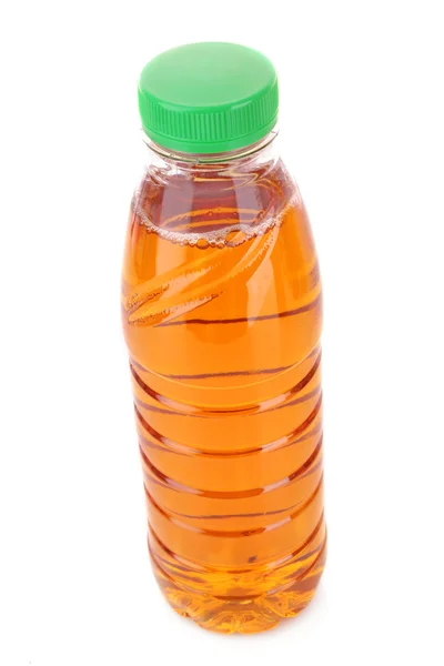 Μπουκάλι με χυμό που απομονώνονται σε λευκό — Φωτογραφία Αρχείου