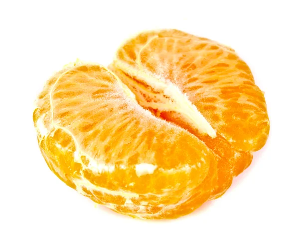 Mandarine isoliert auf weiß — Stockfoto