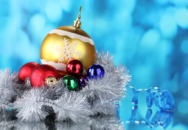 Beautiful Christmas balls, cones — Stock Photo, Image