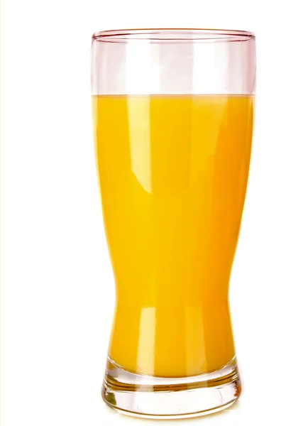 Sumo de laranja isolado sobre branco — Fotografia de Stock