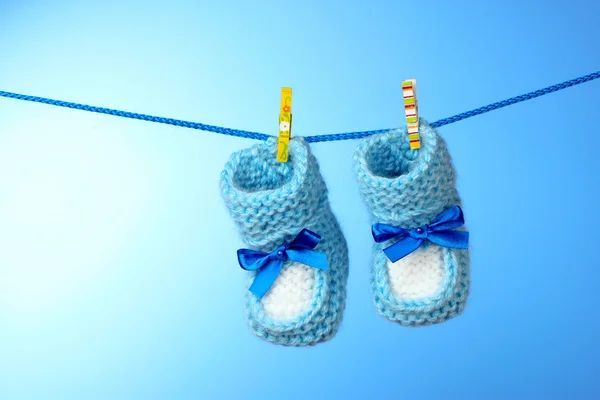 stock image Baby booties from a rope