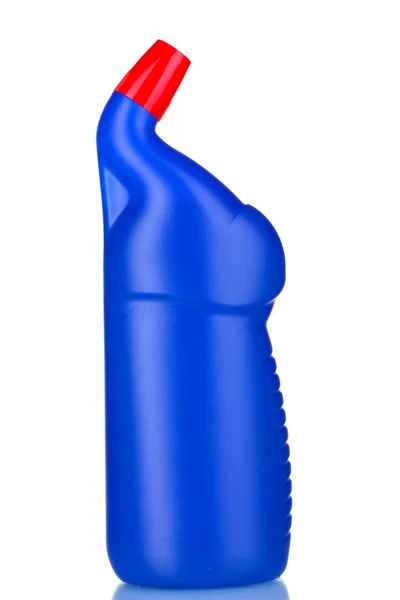 Butelka z niebieskim detergentem — Zdjęcie stockowe