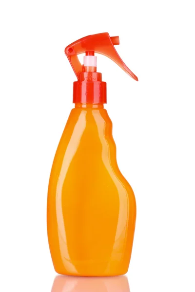 Narancssárga tisztítószer üveg — Stock Fotó