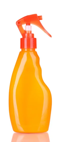 Orange detergent bottle — Stock Photo, Image