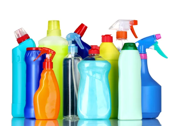 Bottiglie detergenti — Foto Stock