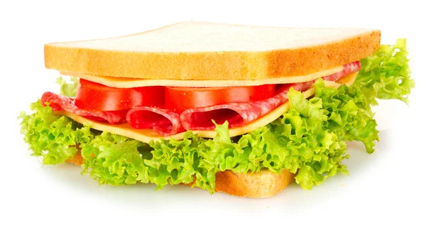 Сендвіч ізольований на білому — стокове фото