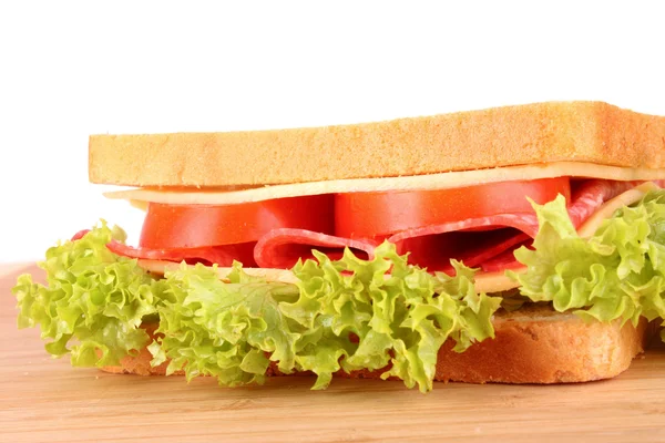 Sandwich isolated on white — Stock Photo, Image
