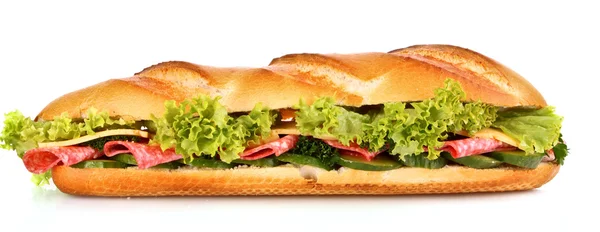 Sanduíche isolado em branco — Fotografia de Stock
