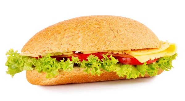 Сендвіч ізольований на білому — стокове фото