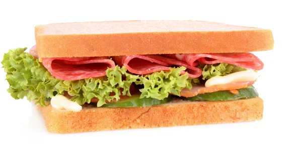Sandwich aislado en blanco —  Fotos de Stock