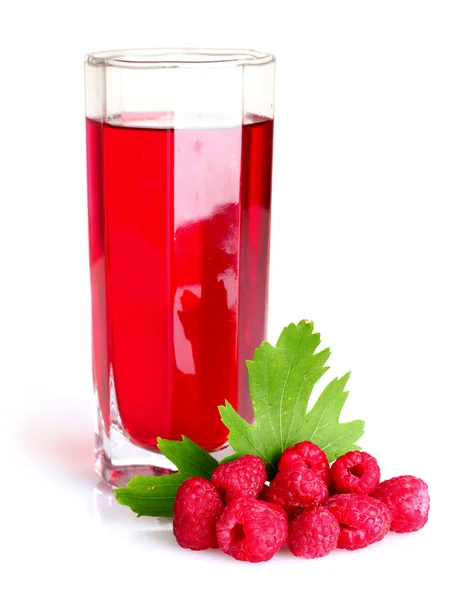 Fresh summer berries and juice — Stock Photo, Image