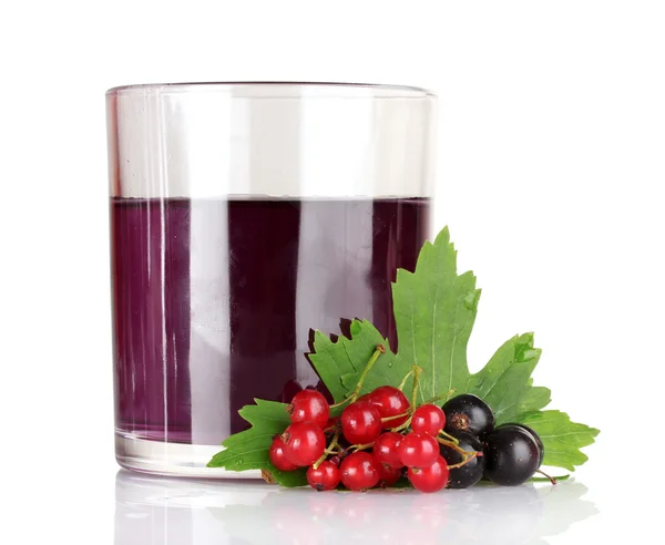 Black currant and juice — Stock Photo, Image