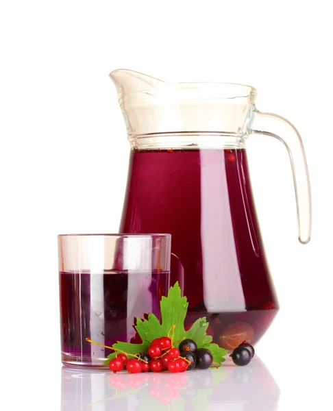 Black currant and juice — Stock Photo, Image