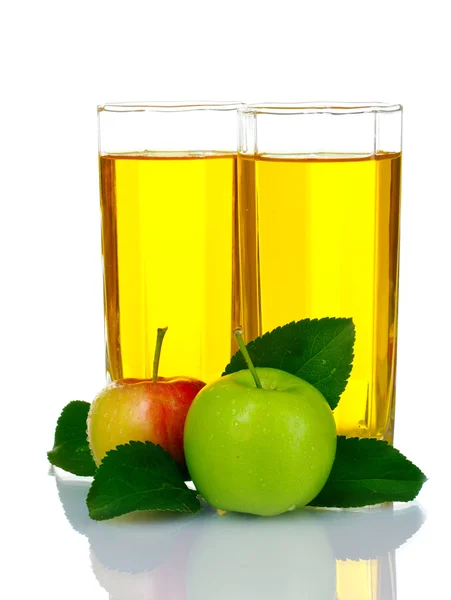 Vasos de jugo de manzana fregh —  Fotos de Stock