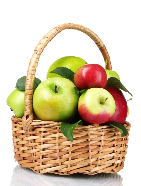 갓 익은 사과 한 바구니 — 스톡 사진
