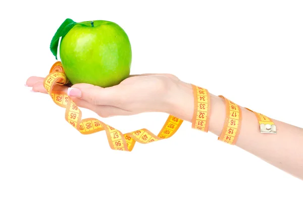 stock image Woman hand holdig apple