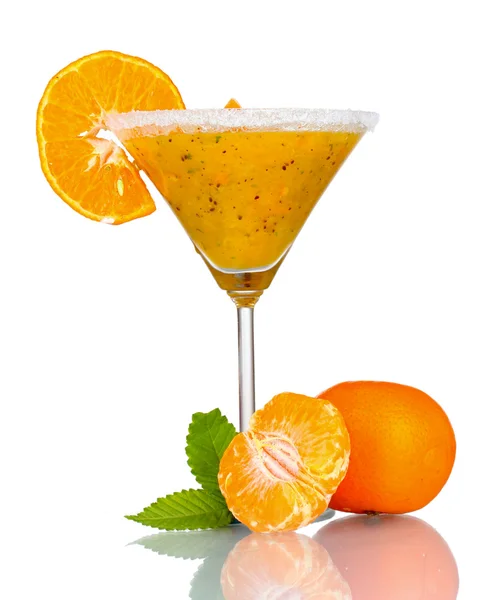 Smoothies του πορτοκαλιού, σε ποτήρι — Φωτογραφία Αρχείου