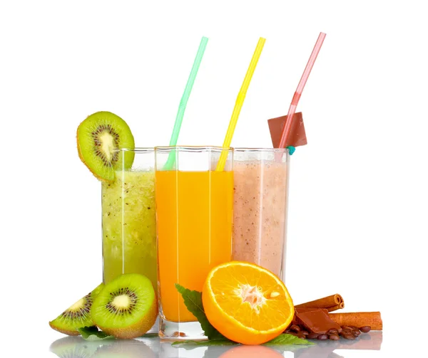Deliciosos smoothies de frutas — Fotografia de Stock